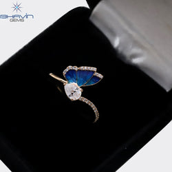 Round Diamond White Diamond Natural Diamond Ring Gold Ring Engagement Ring