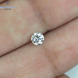 0.22 CT Round Shape Natural Loose Diamond White (G) Color SI1 Clarity (3.85 MM)