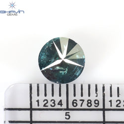 1.09 CT Round Diamond Natural Loose Diamond Blue Color I3 Clarity (6.43 MM)