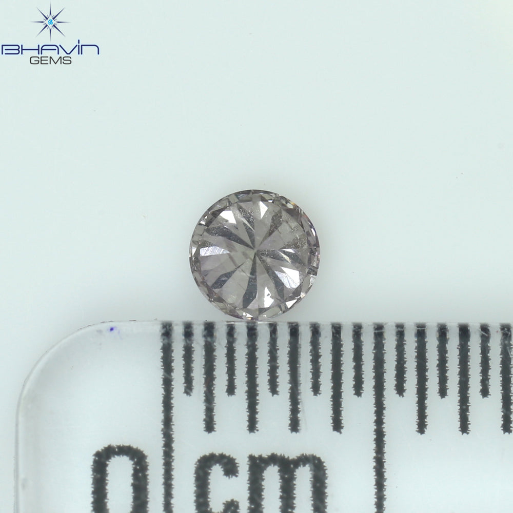 0.08 CT Round Shape Natural Diamond Pink Color VS1 Clarity (2.72 MM)