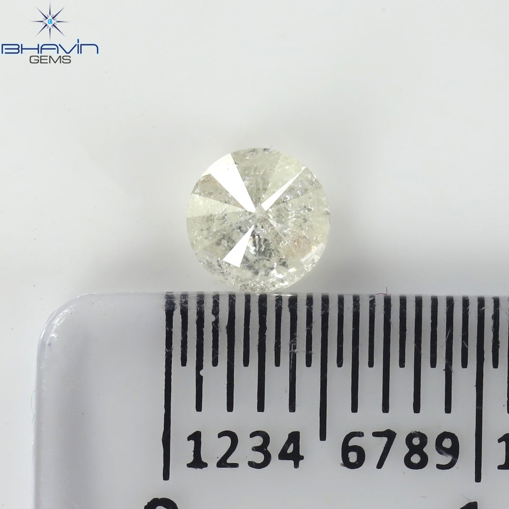0.39 CT Round Shape Natural Loose Diamond White Color I3 Clarity (4.65 MM)