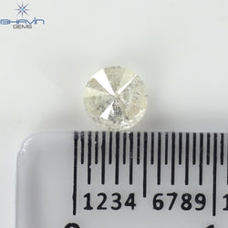 0.39 CT Round Shape Natural Loose Diamond White Color I3 Clarity (4.65 MM)