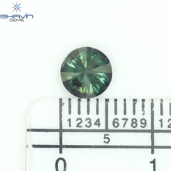 0.85 CT Round Diamond Natural Loose Diamond Blue Color I3 Clarity (5.67 MM)
