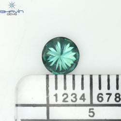 0.31 CT Round Shape Natural Diamond Blue Color SI1 Clarity (4.36 MM)