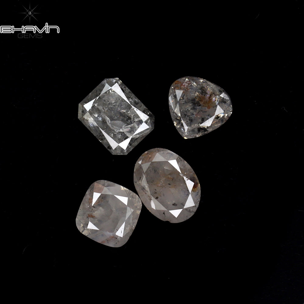 1.26 CT/4 PCS Mix Shape Natural Diamond White Color I3 Clarity (4.20 MM)