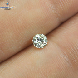 0.25 CT Round Shape Natural Loose Diamond White(K)  Color I1 Clarity (3.93 MM)