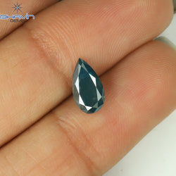 1.13 Pear Shape Natural Diamond Blue Color I3 Clarity (9.22 MM)