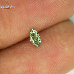 0.10 CT Marquise Shape Natural Diamond Green Color VS2 Clarity (4.80 MM)