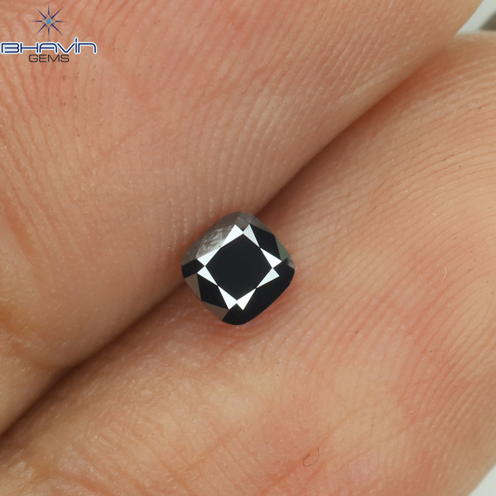 0.23 CT Cushion Diamond Natural Diamond Black Diamond Clarity Opaque (3.32 MM)