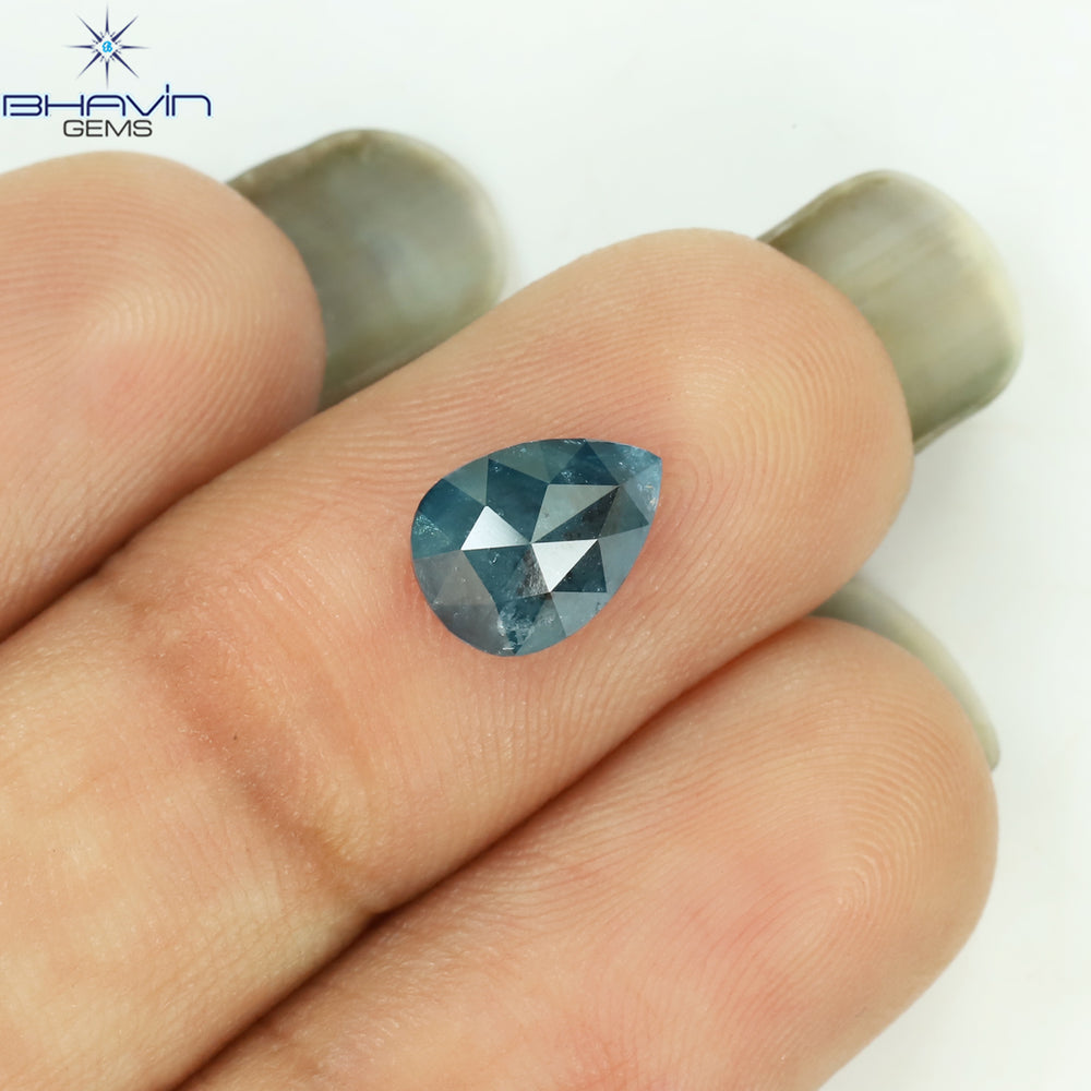 1.20 Pear Shape Natural Diamond Blue Color I3 Clarity (8.30 MM)