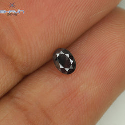 0.20 CT Oval Shape Natural Diamond Pink Color I3 Clarity (4.13 MM)