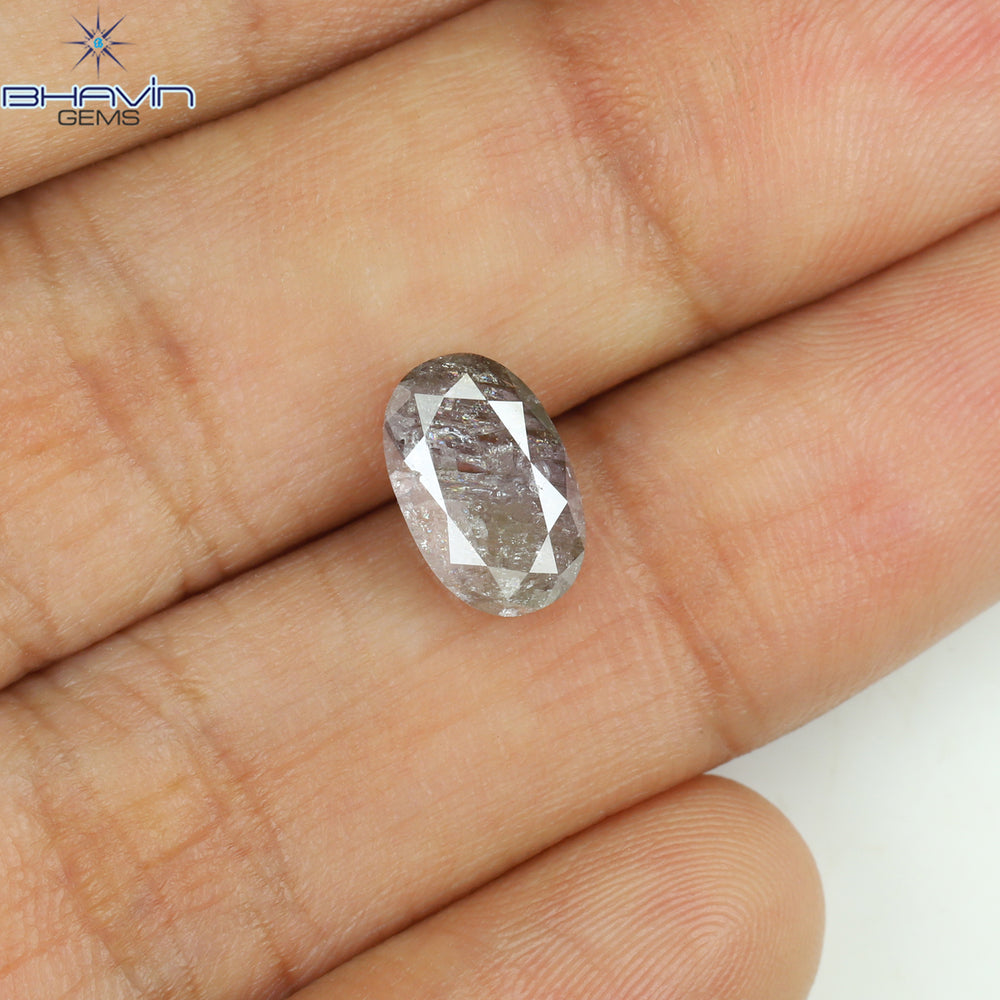 1.73 CT Oval Shape Natural Diamond Pink Color I3 Clarity (9.36 MM)