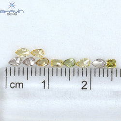 0.65 CT/10 Pcs Mix Shape Natural Diamond Mix Color VS2 Clarity (3.43 MM)