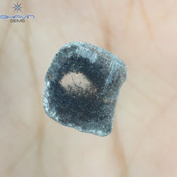 2.24 CT Slice Shape Natural Diamond Salt And Pepper Color I3 Clarity (12.15 MM)