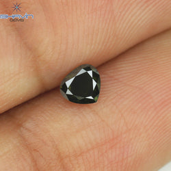 0.28 CT Heart Shape Natural Diamond Green Color I1 Clarity (4.17 MM)