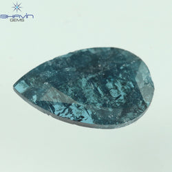 0.73 CT Pear Shape Natural Diamond Blue Color I3 Clarity (10.72 MM)