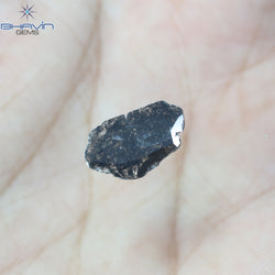 1.12 CT Slice Shape Natural Diamond Salt And Pepper Color I3 Clarity (13.00 MM)