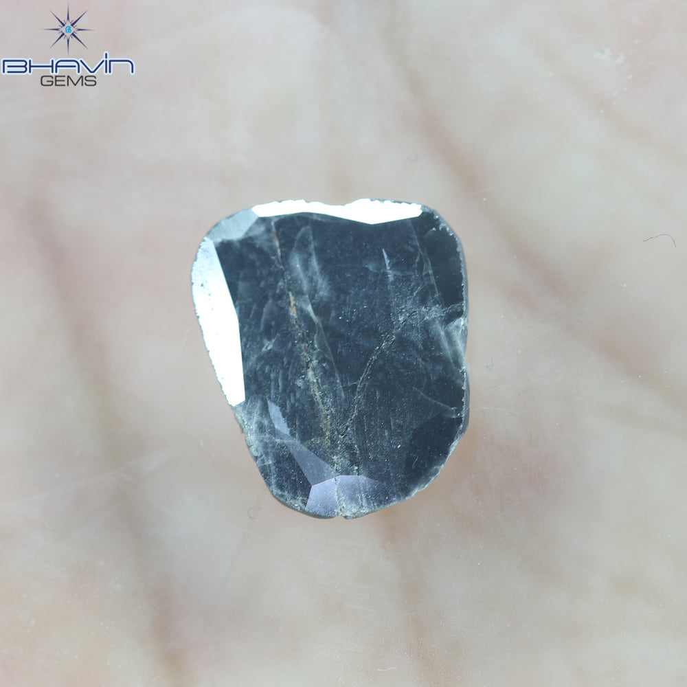 1.78 CT Slice Shape Natural Diamond Brown Color I3 Clarity (13.00 MM)