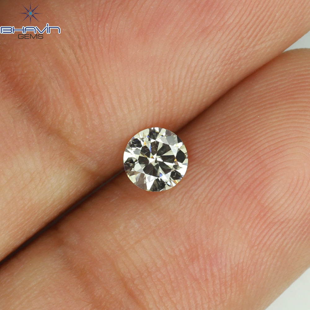 0.30 CT Round Shape Natural Loose Diamond Brown (M) Color VS2 Clarity (4.32 MM)