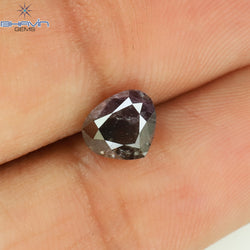 1.21 CT Heart Shape Natural Diamond Pink Color I3 Clarity (6.52 MM)