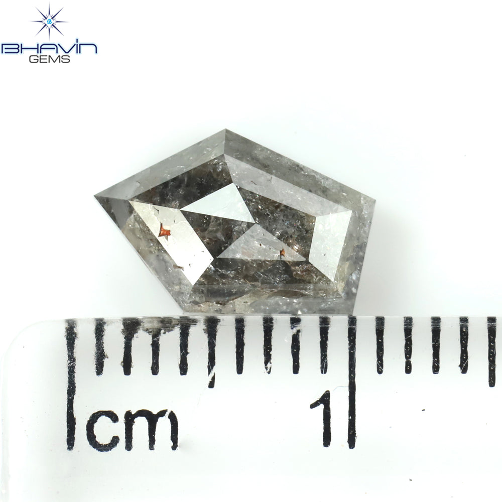 2.11 CT Geometric Shape Natural Diamond Salt And Pepper Color I3 Clarity (10.10 MM)