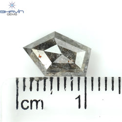 2.11 CT Geometric Shape Natural Diamond Salt And Pepper Color I3 Clarity (10.10 MM)