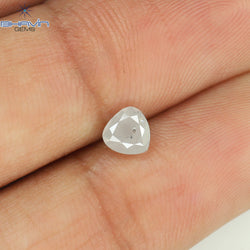 0.50 CT Heart Shape Natural Diamond White Color I3 Clarity (4.56 MM)