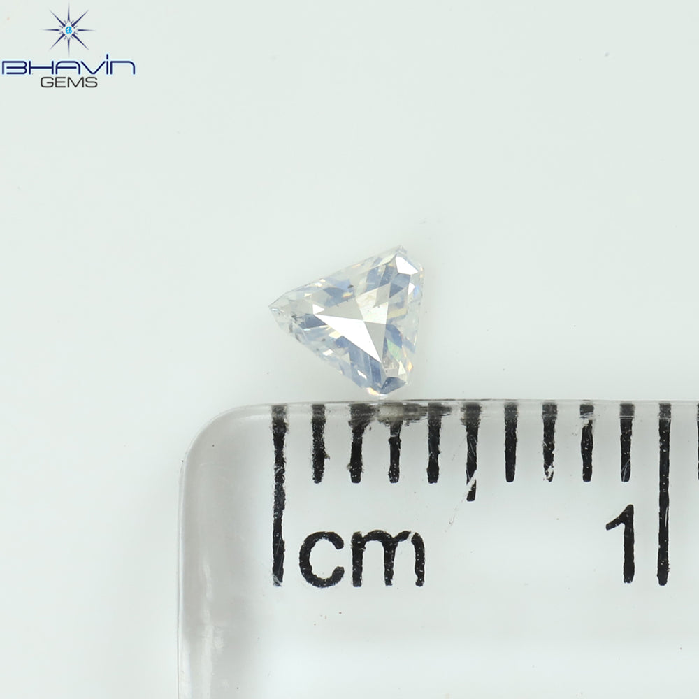 0.22 CT Shield Shape Natural Diamond White Color SI2 Clarity (4.17 MM)