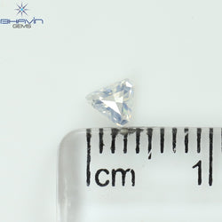 0.22 CT Shield Shape Natural Diamond White Color SI2 Clarity (4.17 MM)