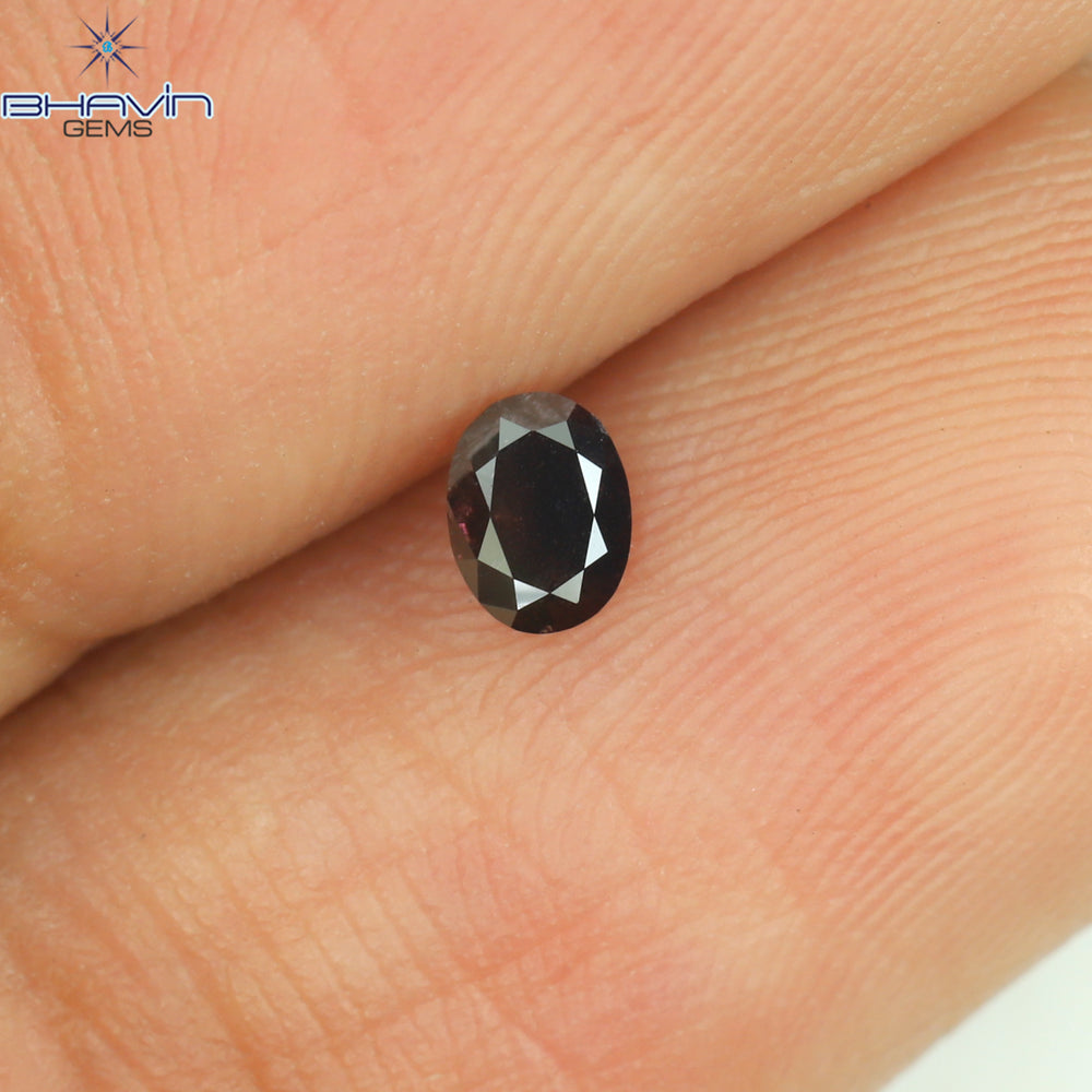 0.15 CT Oval Shape Natural Diamond Pink Color I3 Clarity (3.72 MM)