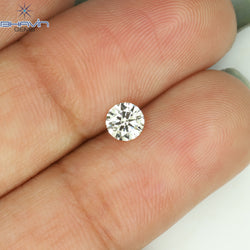 0.30 CT Round Shape Natural Loose Diamond White (J) Color VS1 Clarity (4.32 MM)