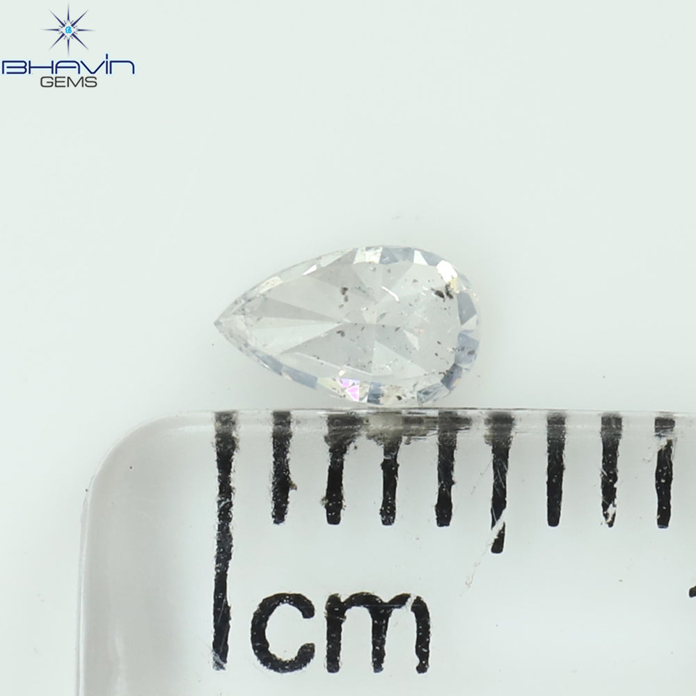 0.21 CT Pear Shape Natural Diamond White Color I1 Clarity (4.90 MM)