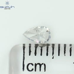 0.21 CT Pear Shape Natural Diamond White Color I1 Clarity (4.90 MM)