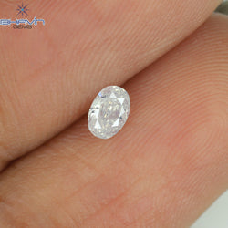 0.16 CT Oval Shape Natural Diamond White Color I1 Clarity (4.09 MM)