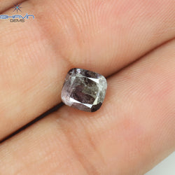 1.11 CT Cushion Shape Natural Diamond Pink Color I3 Clarity (5.75 MM)