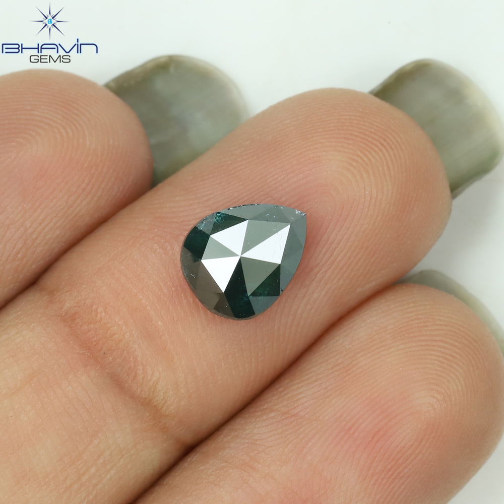 1.37 Pear Shape Natural Diamond Blue Color I3 Clarity (8.12 MM)