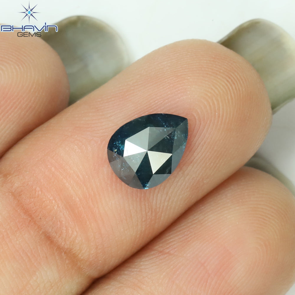 1.02 Pear Shape Natural Diamond Blue Color I3 Clarity (7.98 MM)