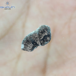 1.10 CT Slice Shape Natural Diamond Salt And Pepper Color I3 Clarity (14.00 MM)