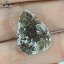 5.82 CT Slice Shape Natural Loose Diamond Brown Color I3 Clarity (20.36 MM)
