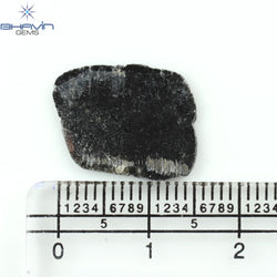 3.18 CT Slice Shape Natural Diamond Black Color I3 Clarity (16.64 MM)