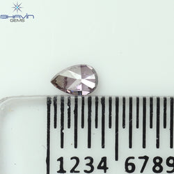 0.09 CT Pear Shape Natural Diamond Pink Color SI2 Clarity (3.51 MM)
