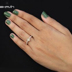 Rough Diamond Yellow Diamond Natural Diamond Ring Gold Ring Engagement Ring