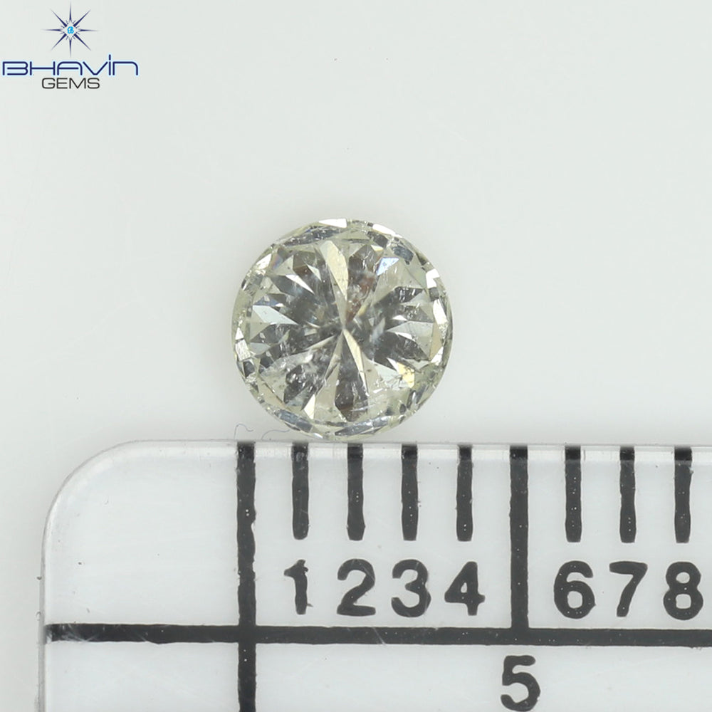 0.27 CT Round Shape Natural Loose Diamond White(H) Color I1 Clarity (3.84 MM)