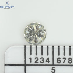 0.27 CT Round Shape Natural Loose Diamond White(H) Color I1 Clarity (3.84 MM)