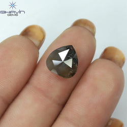 3.02 CT Pear Shape Natural Loose Diamond Brown Color I3 Clarity (10.25 MM)