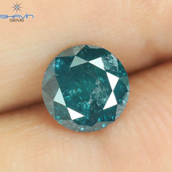 0.71 CT Round Diamond Natural Loose Diamond Blue Color I3 Clarity (5.65 MM)