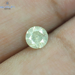 0.39 CT Round Shape Natural Loose Diamond White(M) Color I3 Clarity (4.53 MM)