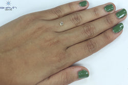 0.29 CT Round Shape Natural Diamond Orange Color SI1 Clarity (4.31 MM)