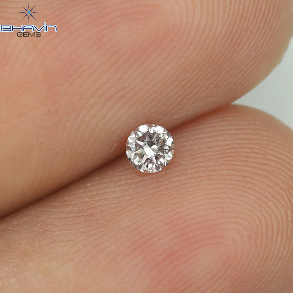 0.08 CT Round Shape Natural Diamond Pink Color VS1 Clarity (2.72 MM)