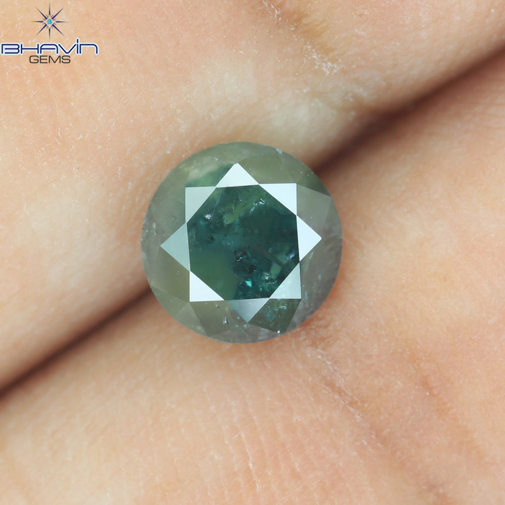 1.17 CT Round Diamond Natural Loose Diamond Blue Color I3 Clarity (6.13  MM)